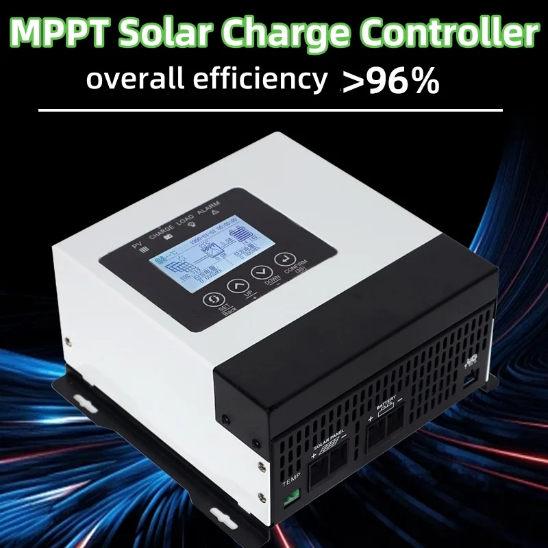 MPPT 40A 30A 20A Solar Charger Controller 12V-96V Auto LCD Display RS485 interface Solar Panel Regulator Fit for Lithium Battery