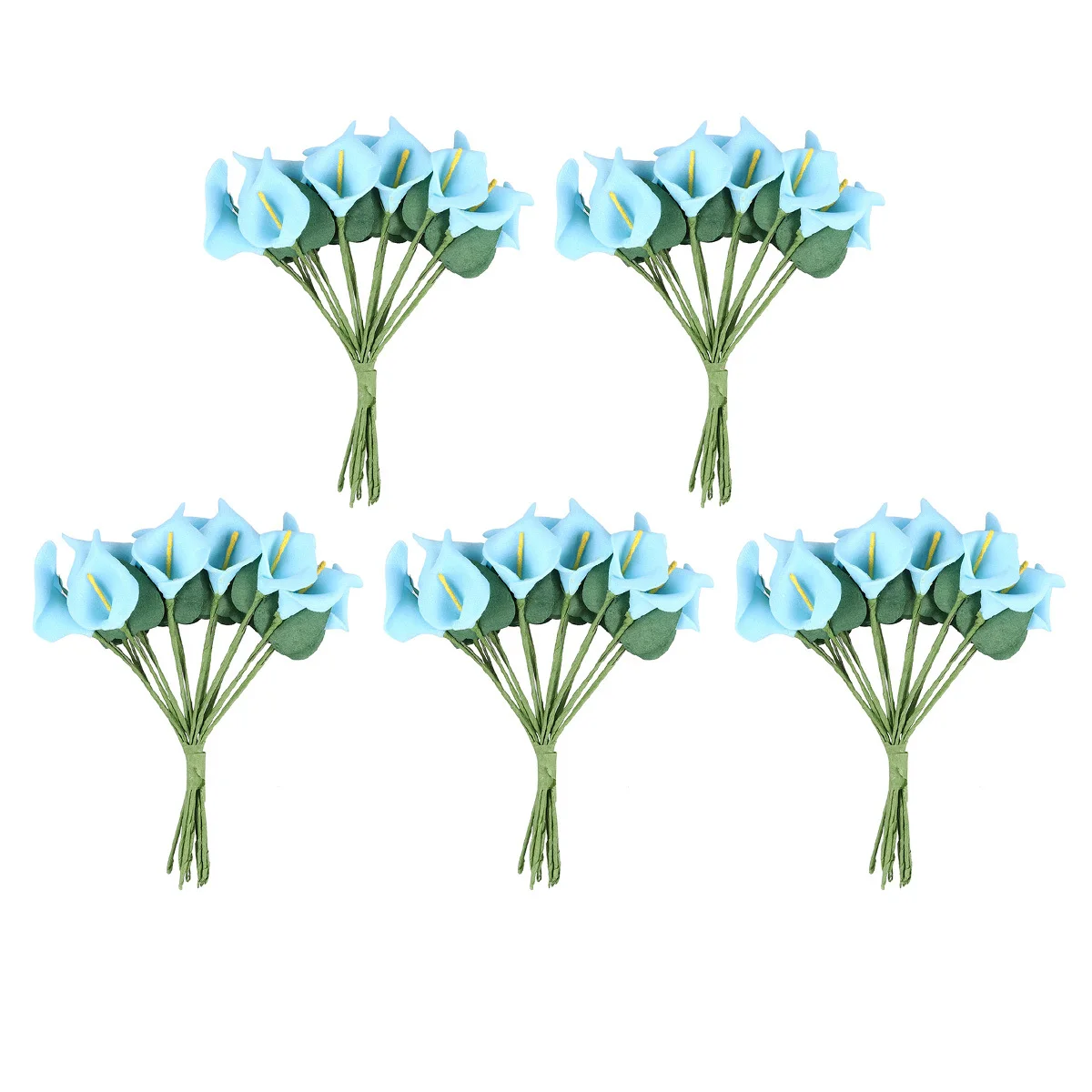 

5Pcs Plastic Calla Lily Handmade Fake Flowers for Decoration Romantic Atmosphere Office Party Event Decor Flower Arrangement