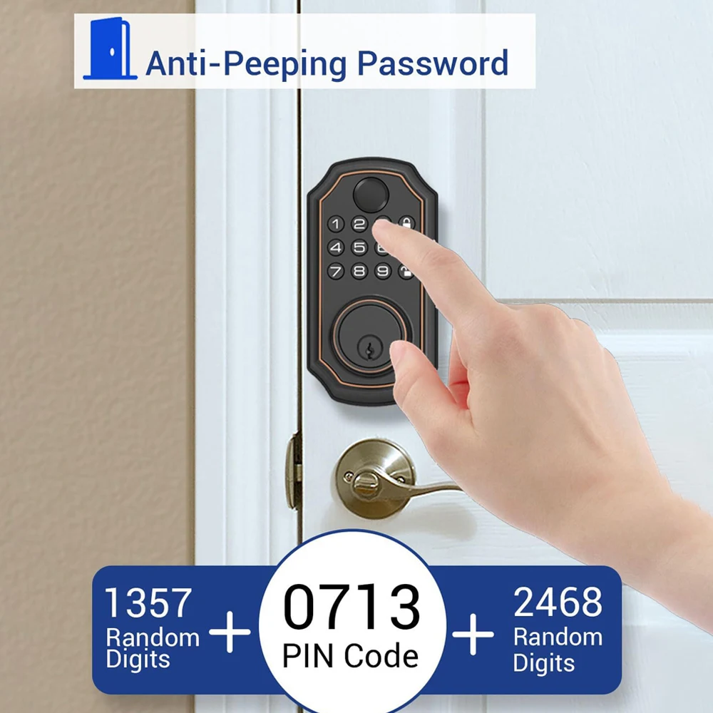 Tuya App Afstandsbediening Smart Deurslot Nachtschoot Sleutel Vingerafdruk Slot elektronica Digitale Indoor Huis Elektronisch Slot LD02/LD03