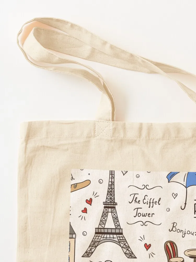 باريس نمط الألوان حمل حقيبة المرأة حقيبة تسوق جامعة المتسوق حقيبة المرأة قماش حمل