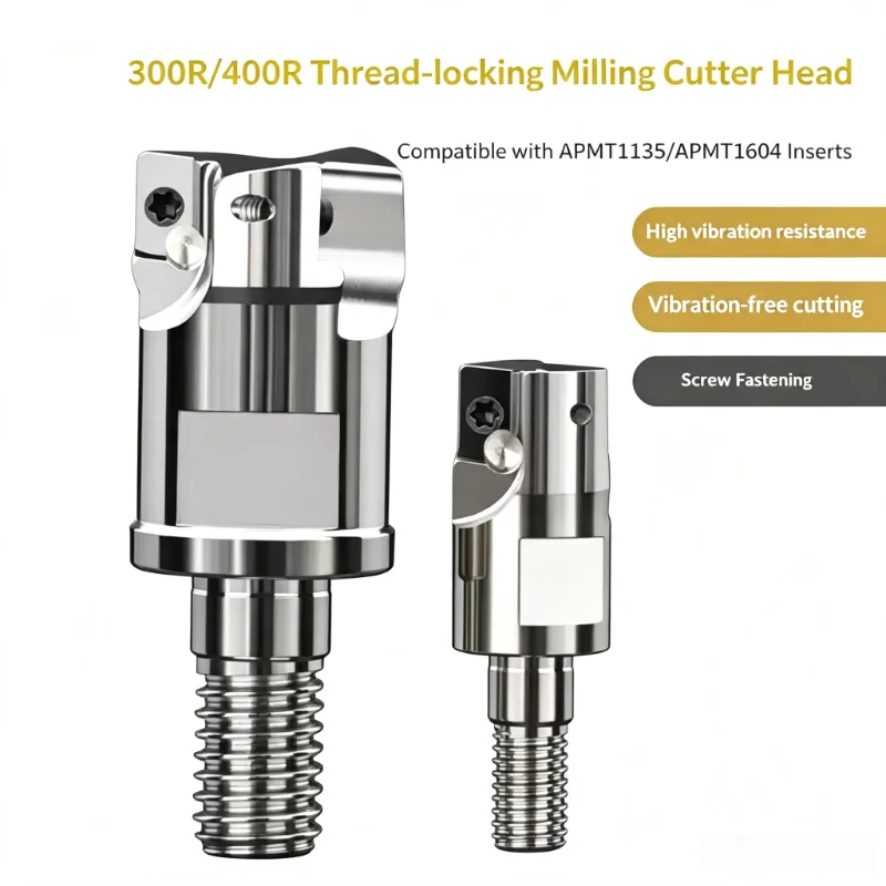 BAP300R/400R Split Type Lock Tooth Milling Cutter Head APMT1604 CNC Seismic Resistant Tool Holder APMT1135 Threaded Tool Head