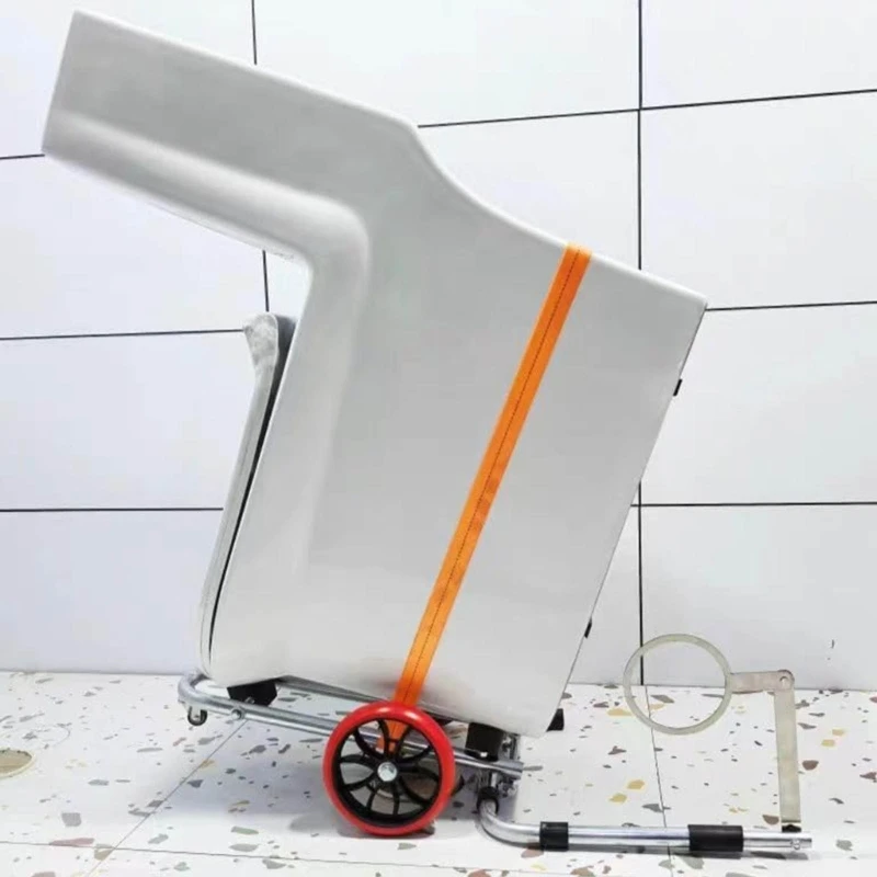 Mobile Installation Cart For Piping Tasks Including Toilet Positioning Aid And Dense Pliable Plan D2RD