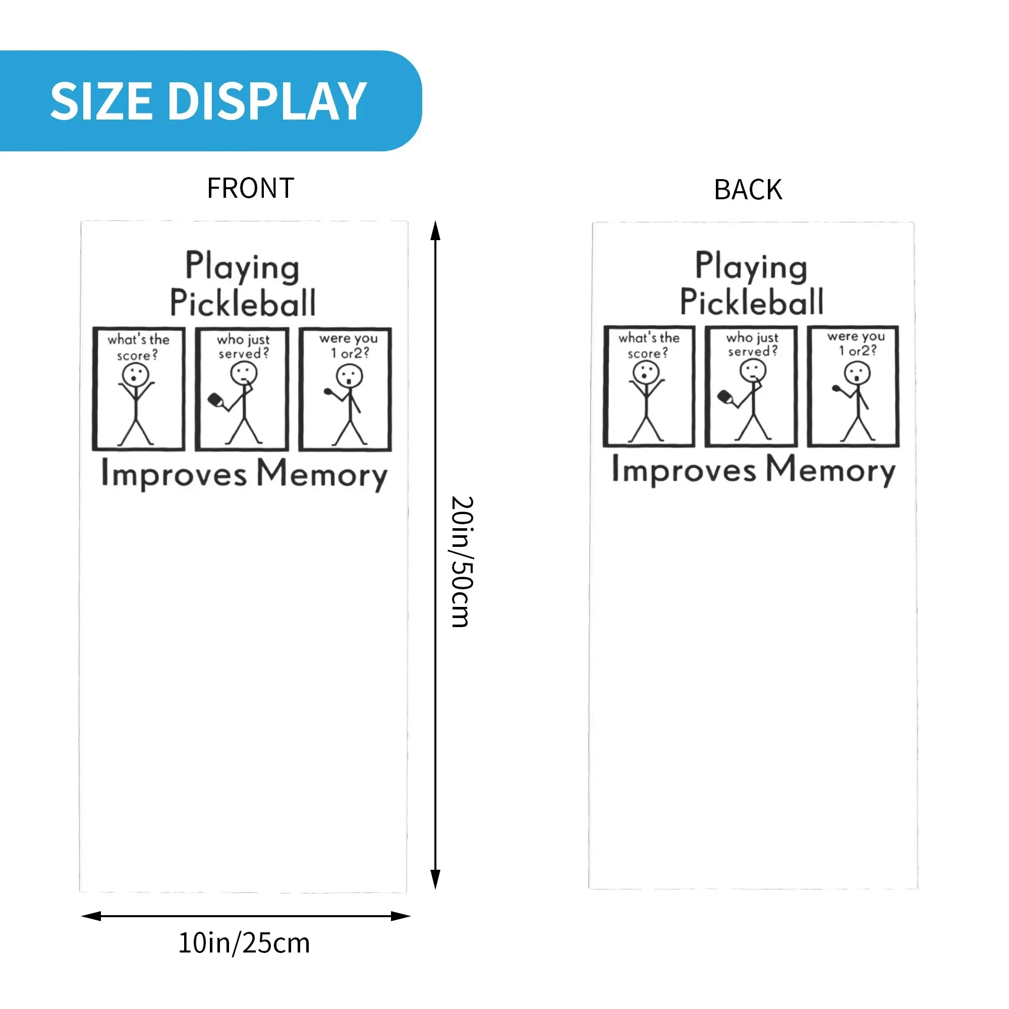 New Playing Pickleball Improves Memory Bandana Neck Cover Balaclavas Wrap Scarf Printed Funny Player Headwear Multifunctional Ad