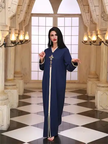 라마단 이드 까마귀 Abaya Damen 두바이 럭셔리 이슬람 이슬람 아프리카 여성을위한 드레스 Kebaya Caftan Marocain Robe Musulmane Femme