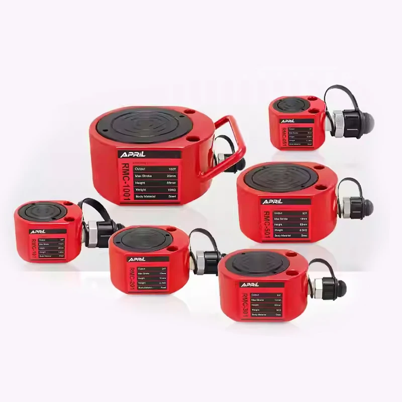 أسطوانة رام هيدروليكية 5/10/20 طن رافعة رفع مقبس رام هيدروليكي منخفض صغير محمول لبناء جسر بناء السفن