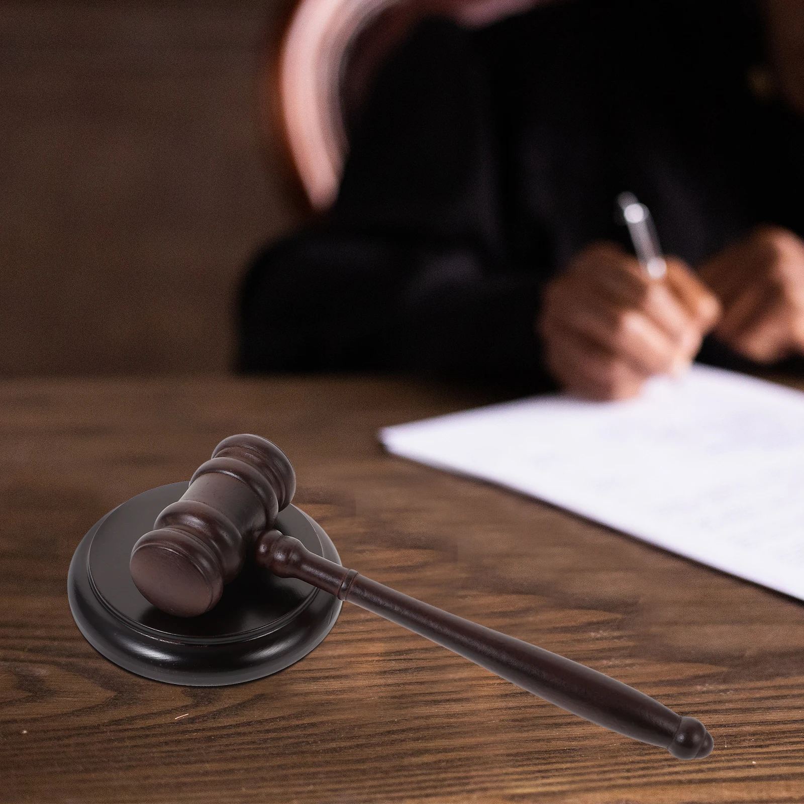 목재 판사용 망치 경매용 망치 변호사 법원용 망치 소품 역할 놀이 의상 액세서리 어린이 장난감 판사용 망치