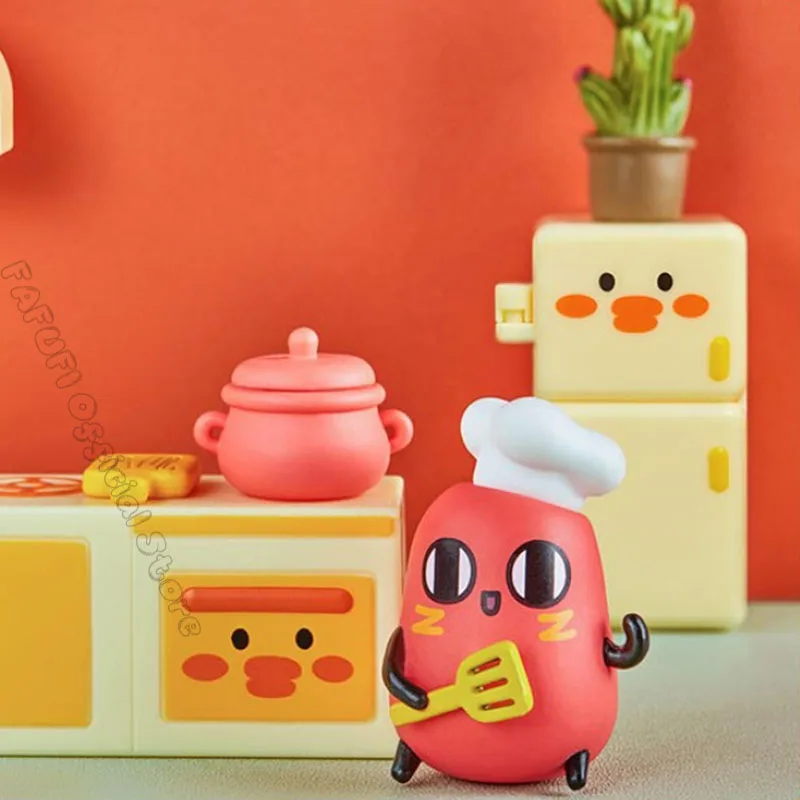 

Red Bean Home Scene Blind Box Toys Mystery Box Original Figure Guess Bag Mystere Cute Doll Kawaii Model Gift