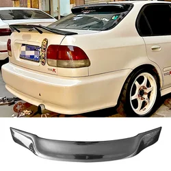 Spoiler for Honda Civic 1998 To 2002 Tail Fin 6th Generation Carbon Fiber Saloon 4 Door Rear Wing Type R Accessories