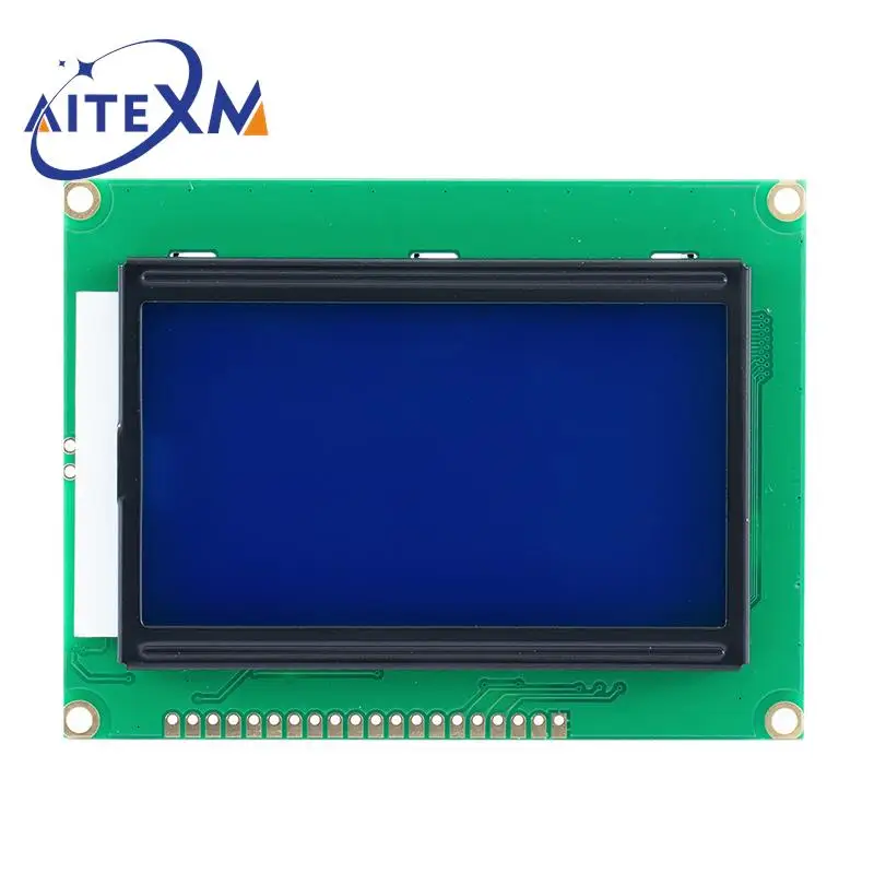 128*64 DOTS LCD Module 5V blue screen 12864 LCD with Backlight ST7920 Parallel port LCD12864