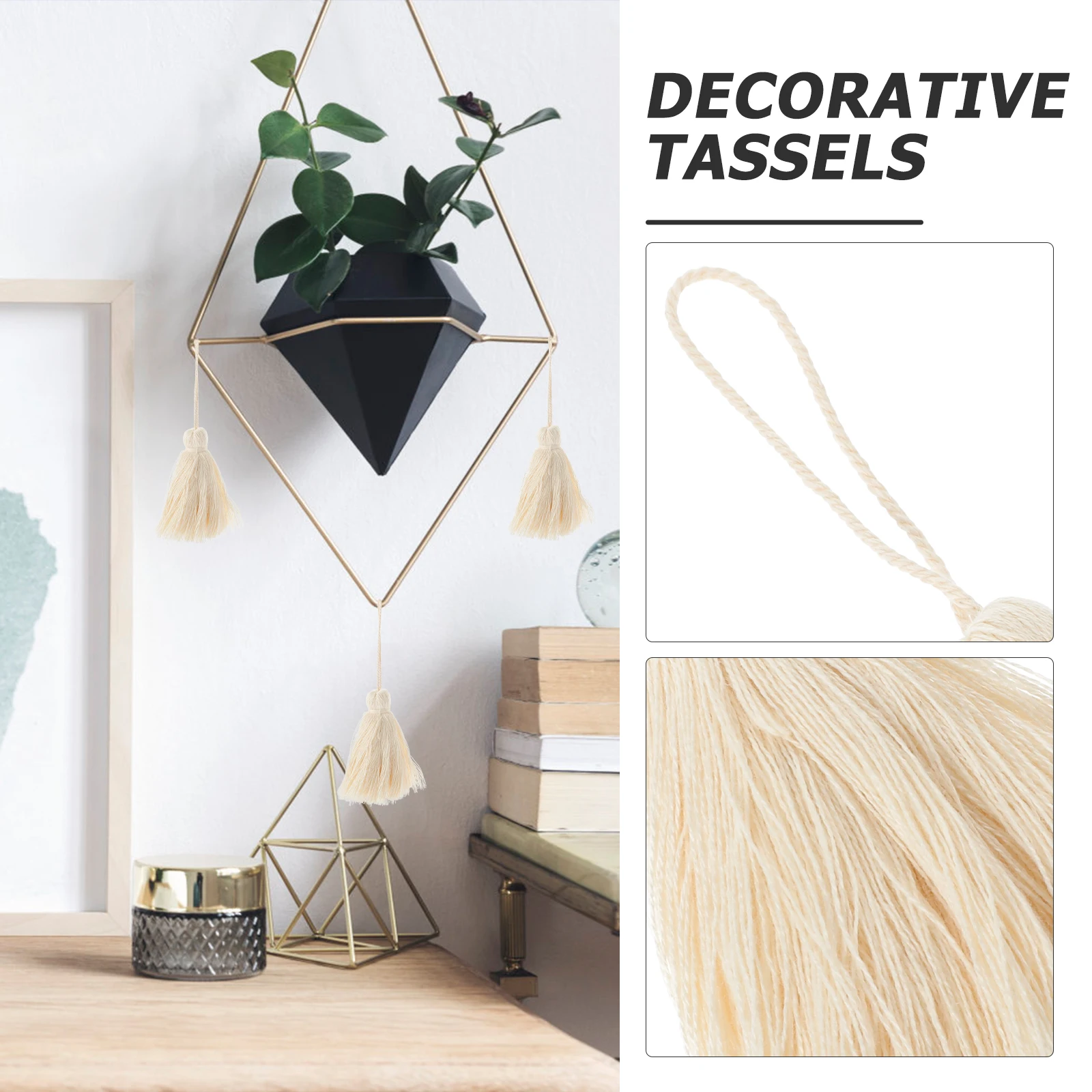 

20pcs Cotton Tassel Pendant Decorative Hanging Accessories for Curtains Tablecloth Pillow Blanket Key Chain Bookmarks DIY Craft