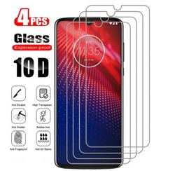 4Pcs Screen Protector Tempered Glass Protective Film For Motorola Moto E40 E30 E20 E7i E7 E6s E6 Plus Z4 Z3 Power Play Z2 Force