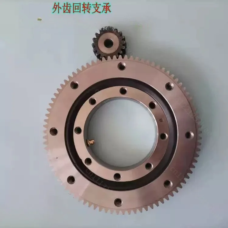 Small External Tooth Slewing Bearing, Turntable Rotary Support for Mechanical Rotation Application