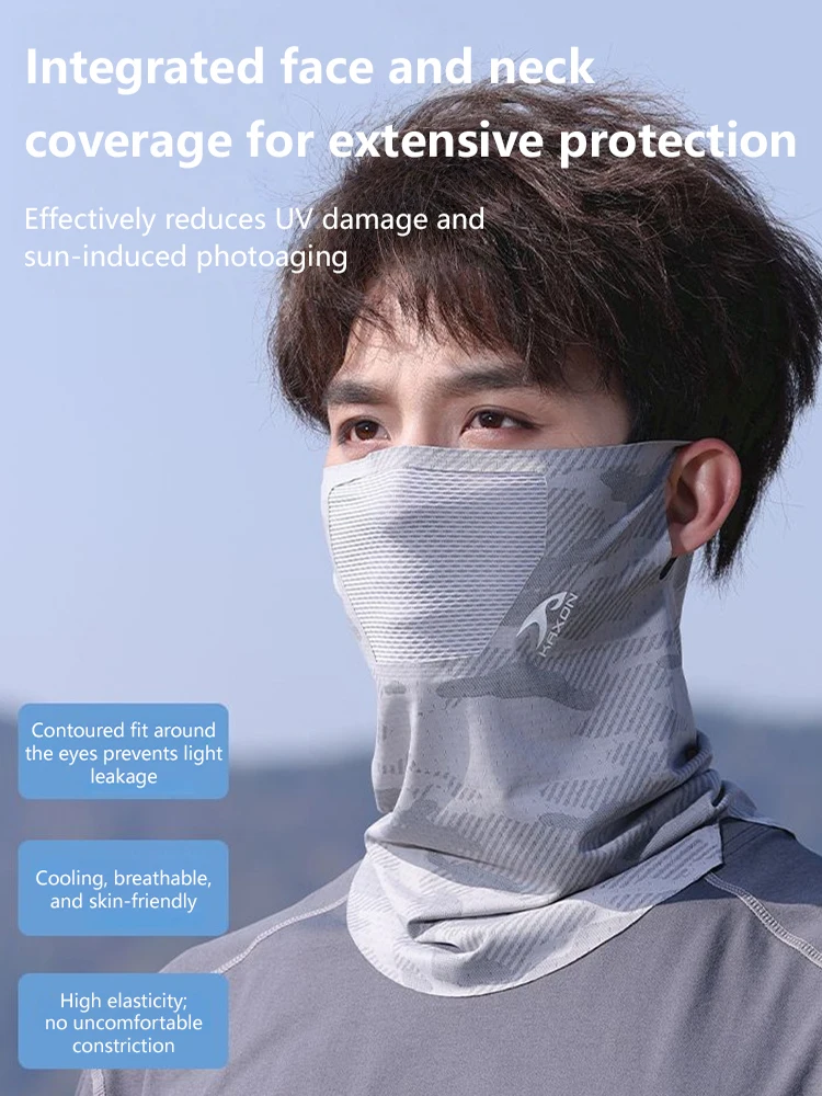 AliExpress NONE Unisex Neck Gaiter Cycling Cooling Face CoverSun Protection Face Mask Spring Summer Breathable Fishing Hiking Ear-Hanging Sport