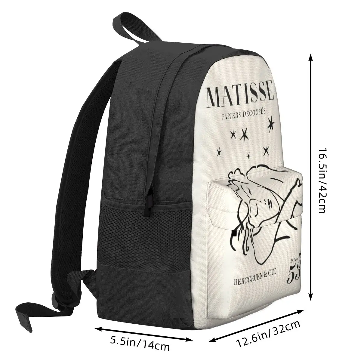 Matisse Sleep Women Women Backpack 3D Children School Bag Minimal Art Rucksack Boys Girls Large Capacity Travel Shoulder Bag