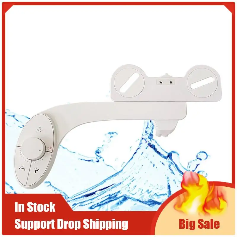 

Насадка-распылитель для биде для унитаза, неэлектрические самоочищающиеся двойные выдвижные насадки, регулируемое давление воды, прочный