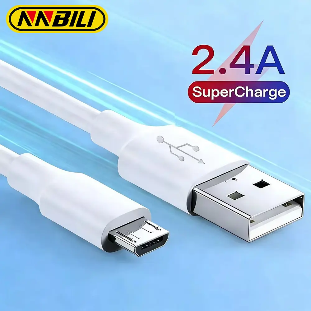 마이크로 USB 케이블 2.4A 고속 충전 와이어 휴대폰 마이크로 케이블 (샤오미, 삼성, 안드로이드용) USB 타입 C 7A 10A 데이터 케이블 코드