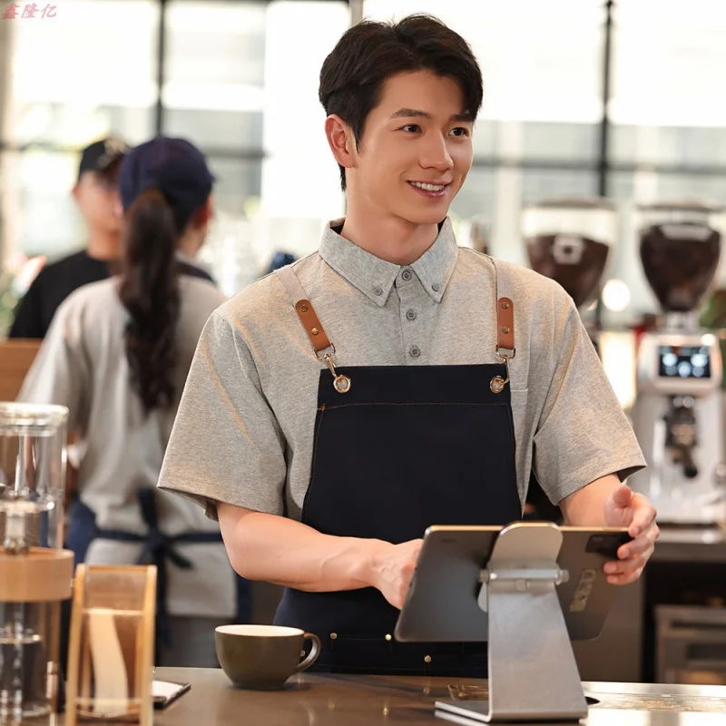패스트 푸드 레스토랑 웨이터 턴 다운 칼라 반팔 케이터링 레스토랑 냄비 레스토랑 바베큐 레스토랑 밀크 티 샵 Su