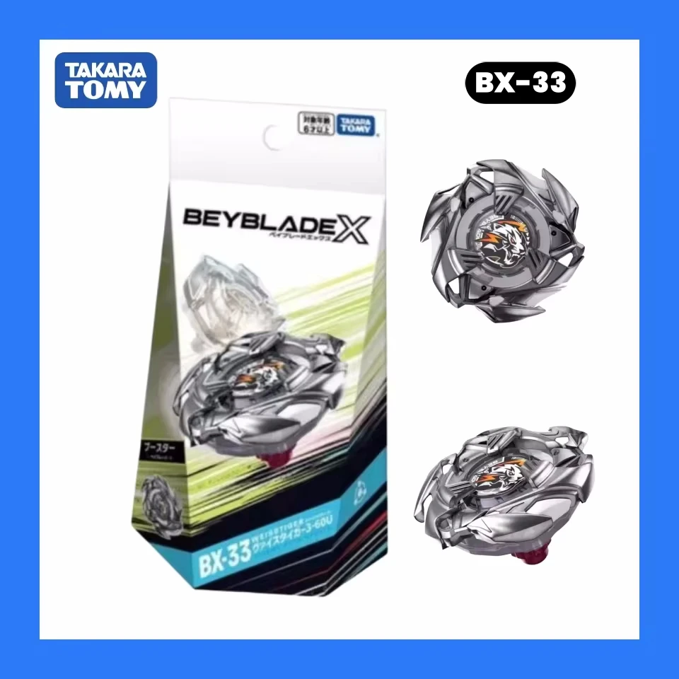 Original Takara Tomy Beyblade X BX-33 Booster Weiss Tiger 3-60U