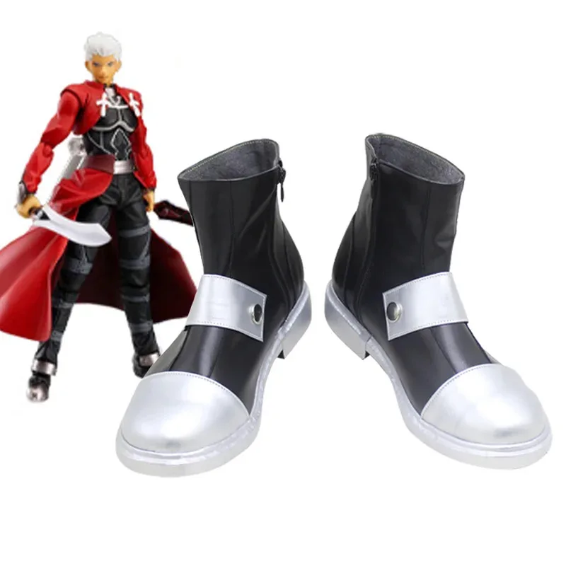 運命ステイナイトアーチャー EMIYA コスプレ靴ブーツゲームアニメハロウィンクリスマス女性男性衣装パーティーの小道具