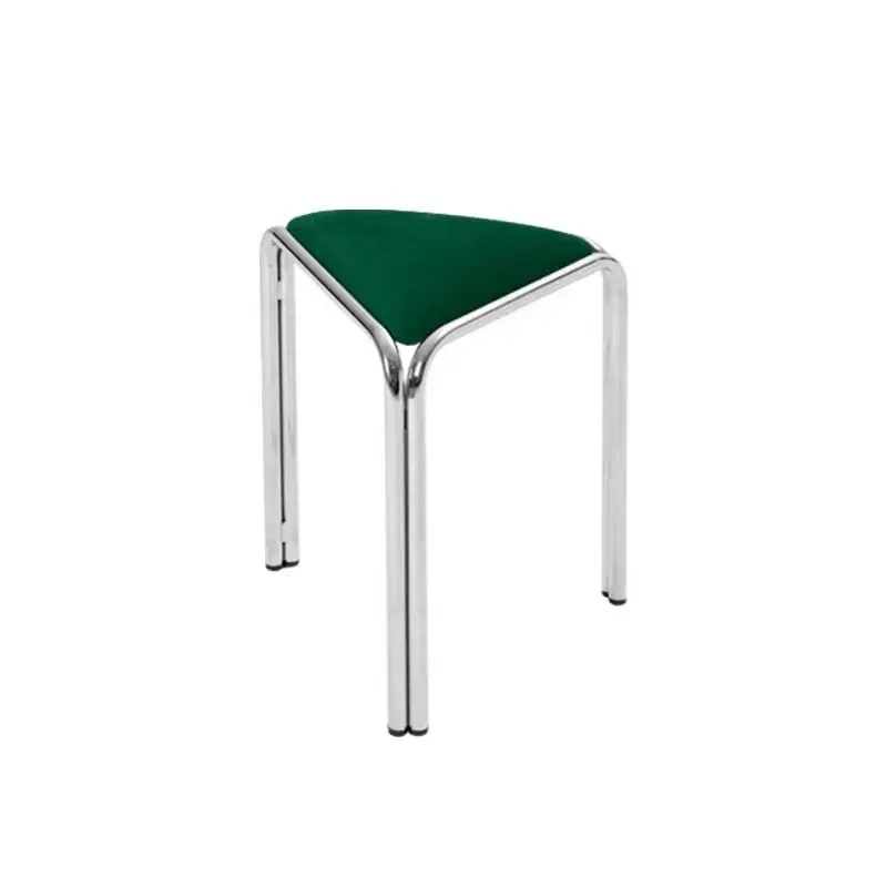 

Triangle stool fabric stacking small apartment stainless steel medieval restaurant cafe