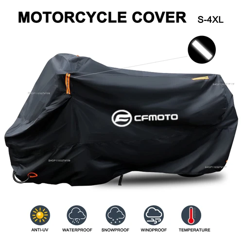 Cubierta impermeable para motocicleta, tela Oxford para exteriores, cubierta para Moto, Protector UV a prueba de polvo para CF MOTO 800MT 450mt 600GT 700mt