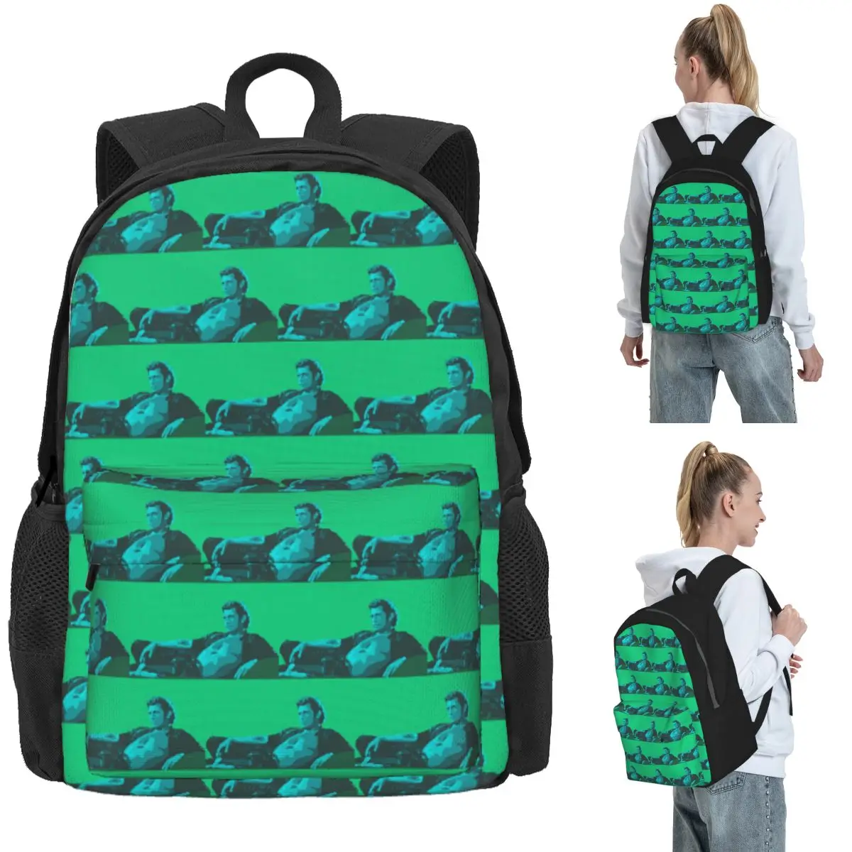 

Jeff Goldblum Backpack Daypack Large Capacity Kids BookBag School Bag Shoulder Bags for Men Women