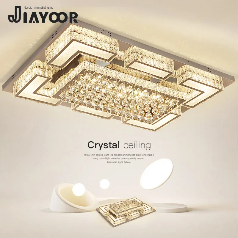 Modern Light Luxury Ceiling Led Crystal Ceiling Light Home Decoration Home Decoration Bedroom Dining Room Kitchen Lighting