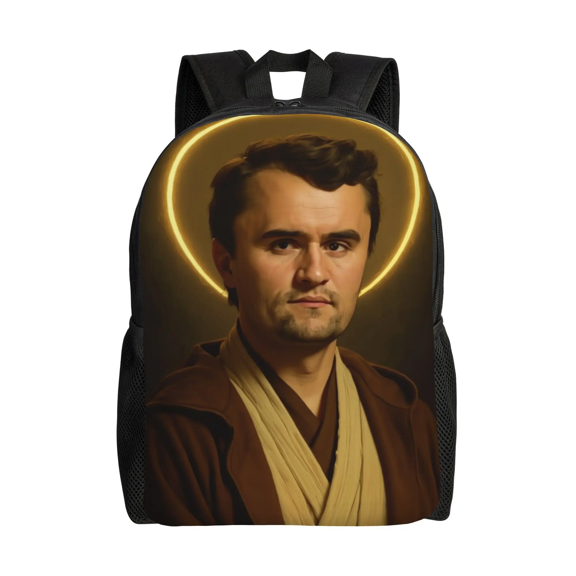 Funny Charlie Kirk Backpack  University Backpacks Men Custom Lightweight High School Bags Aesthetic Rucksack