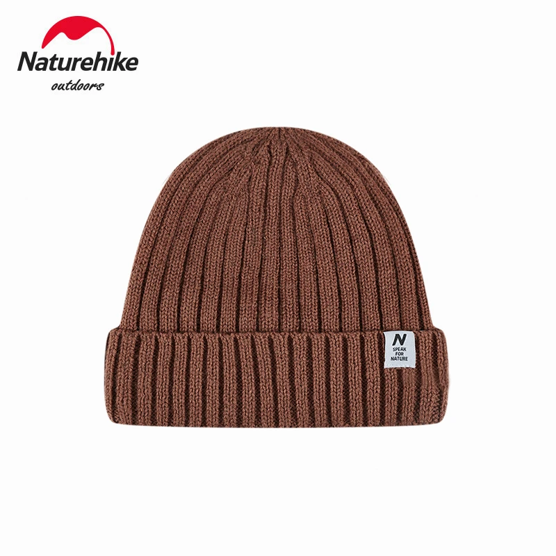 Naturehike Camping Comfort Warm Wool Knit Hat Women Winter Travel Wool Hat Man Hiking Outdoor Cycling Cold protection Cap Unisex