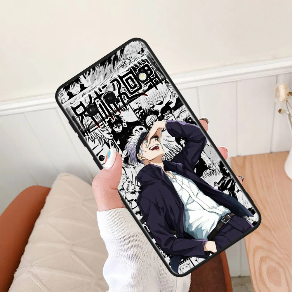 Jujutsu Kaisen Cool Gojo TPU Silicone Black Cover For Google Pixel 8 7A 7 6A 6 5A 5 5XL 4A 4XL 4 Pro 5G Phone Case