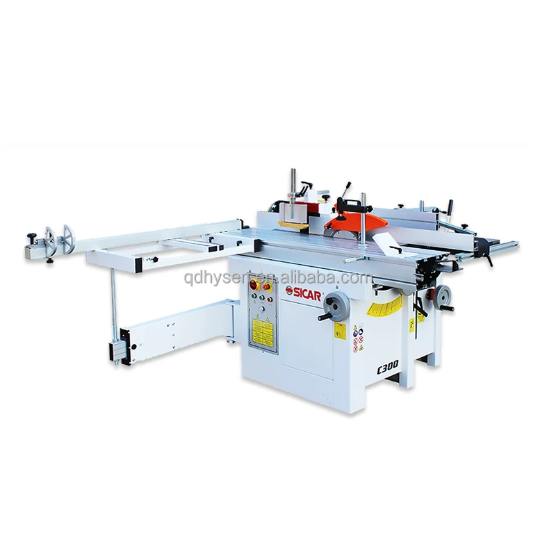 Multifunctional 5 in 1 Woodworking Combined Machine for Sawing Planing Drilling Mortising Sanding in Furniture Factory