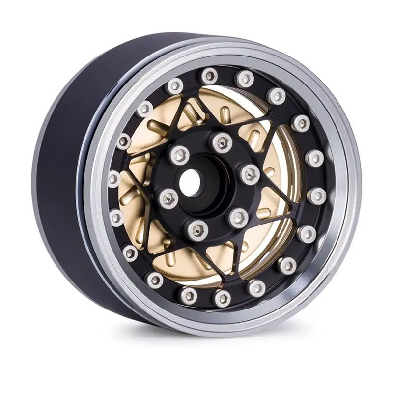 FBIL-For SCX10 TRX4 TRX6 1/10 RC Crawler Upgrade 2Pcs 62G Brass Internal Wheel Weights- Fits 1.9