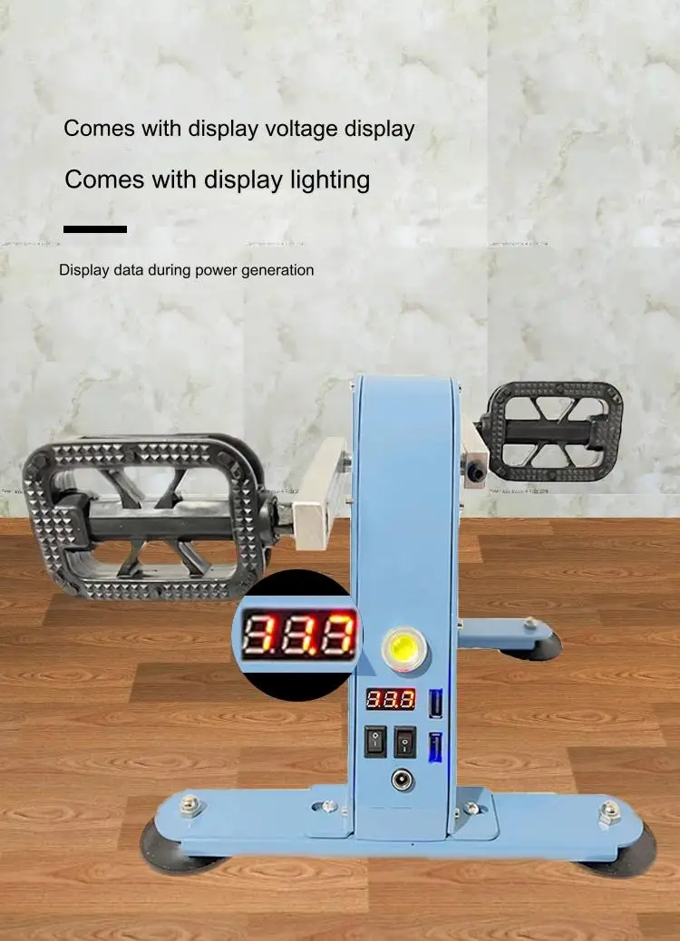 100W Pedal Generator Portable Generator Hand Generator Rehabilitation Trainer Rotating Bike Fitness Geare