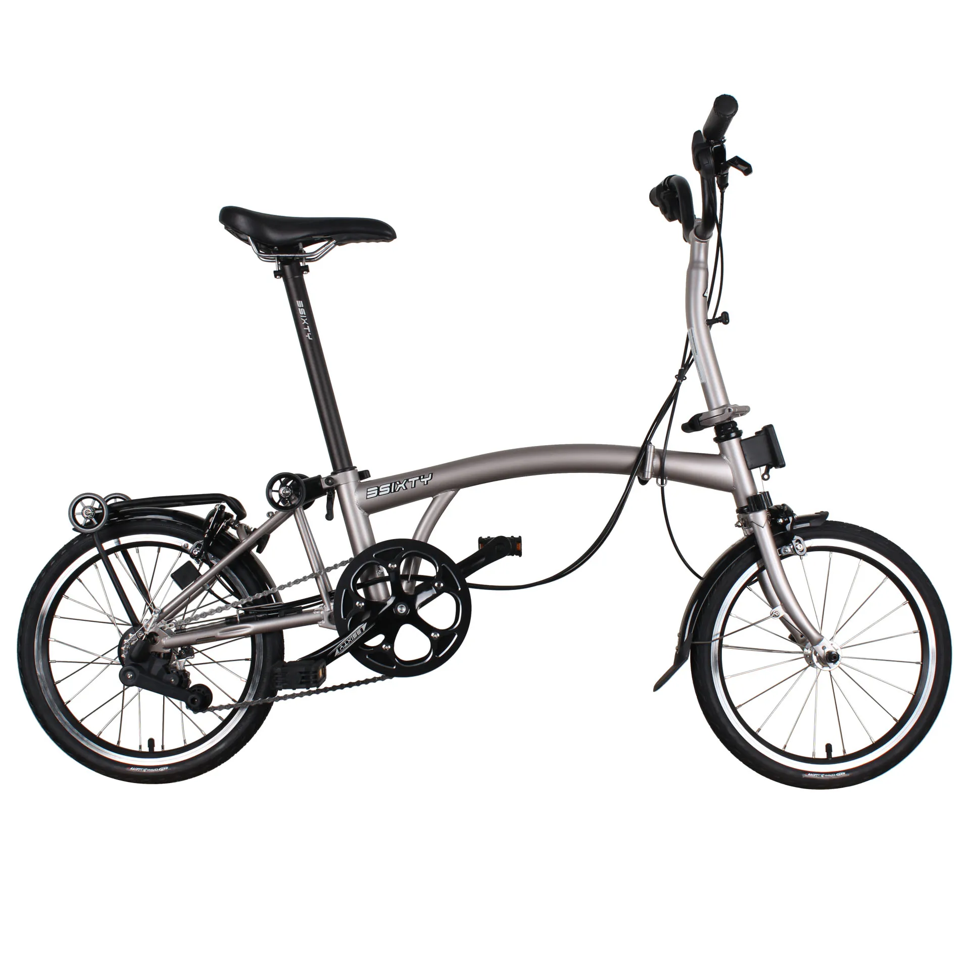 3Sixty TRI-Folding Bike 16 inch  6 speed M Bar S6 foldable bicycle High quality Molybdenum Steel Frame folding bike