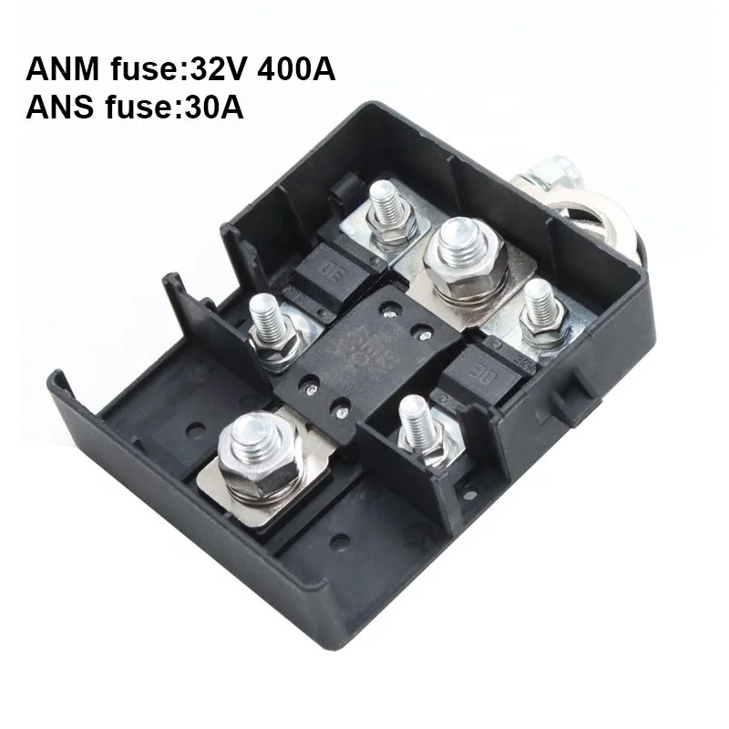 32V 400A Car Battery Distribution Terminal Quick Release Fused Clamps Connector for 4WDs Car Caravans with Cover