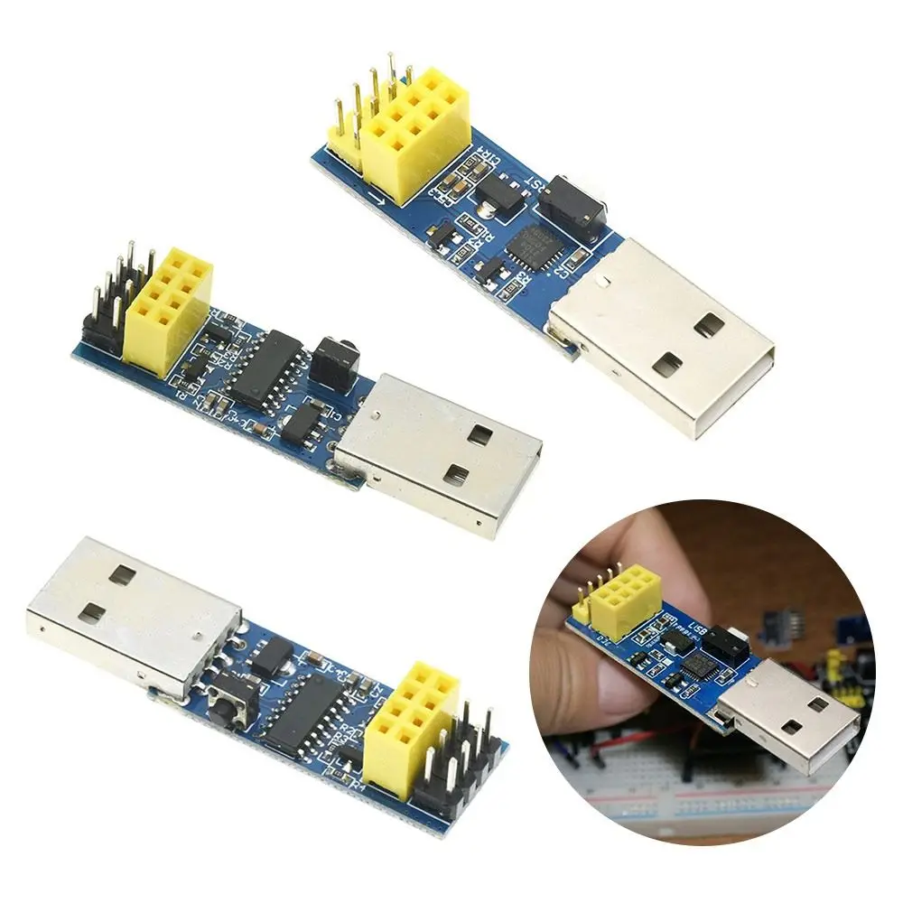 

Professional ESP8266 Download Adapter ESP-01 CH340C/CP2104/FT232 Development Board USB WiFi Downloader Module IoT Projects