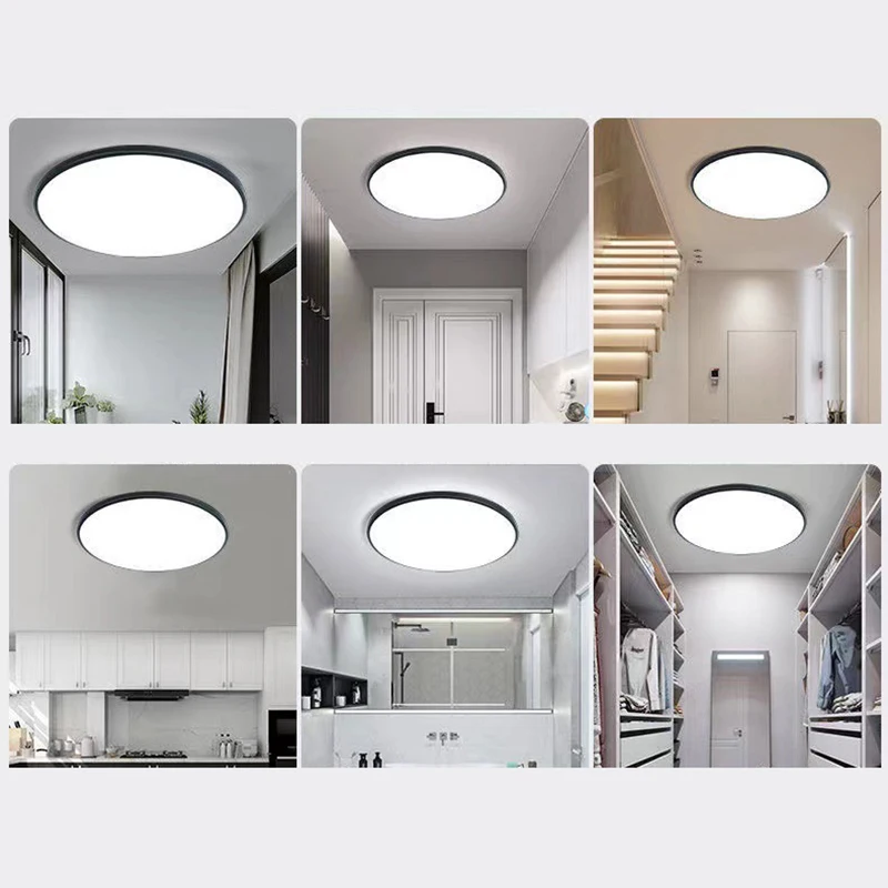 1Pc Triple-proof Led Ceiling Light Moisture-proof Lamps And Lanterns Simple Round Bedroom Lights Balcony Lamps And Lanterns