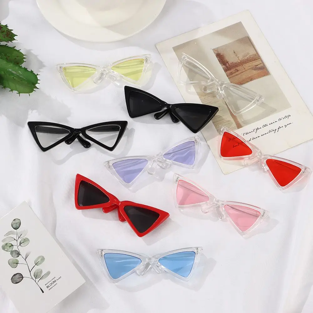 Doll Accessories Optionally Cools Triangle Frames Mirror Photograph Props Cat Glasses Pet Eyeglasses Dog Sunglasses