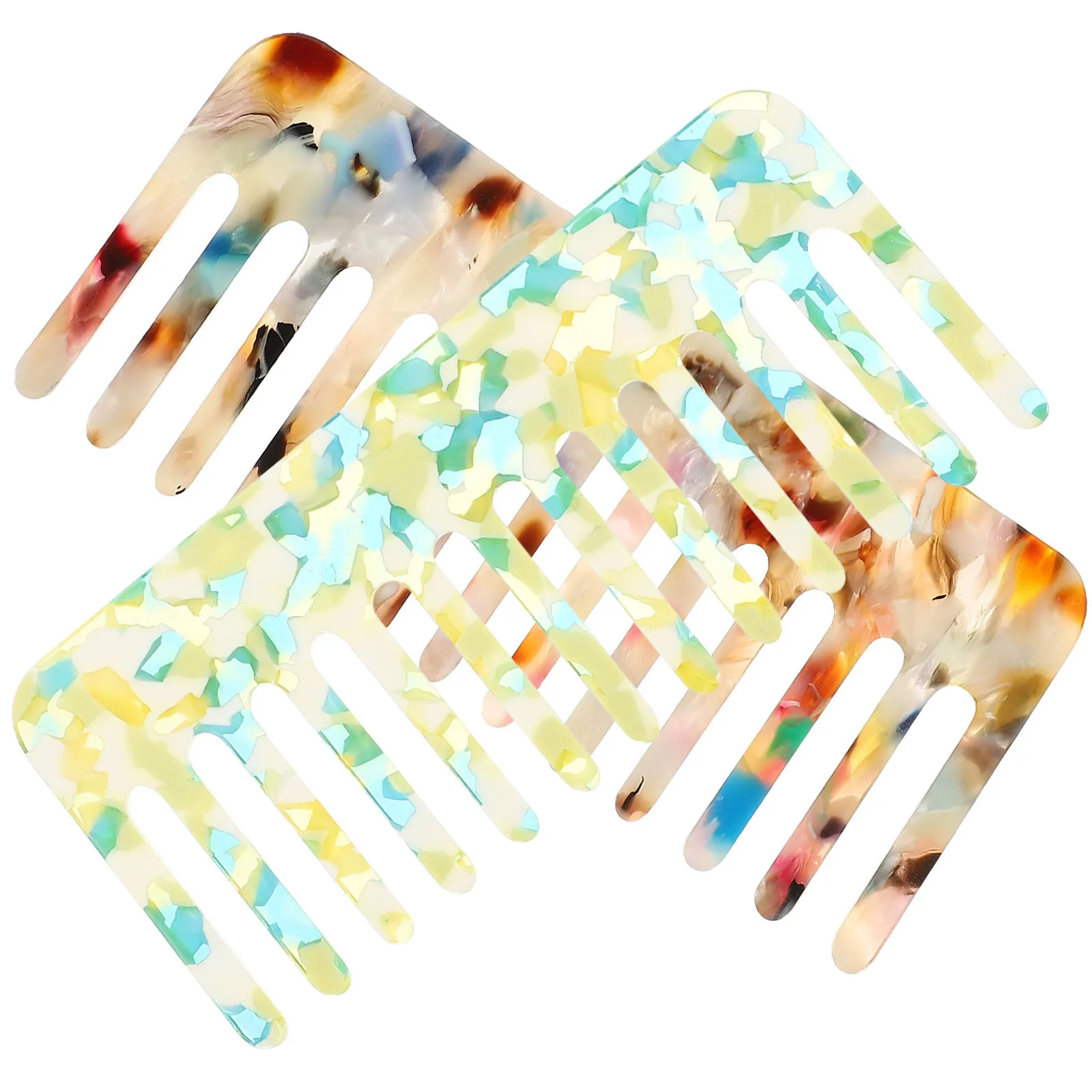 

2Pcs Hair Comb Anti-Static Wide Tooth Detangling Hairdressing Comb Salon Styling Hair Tool Anti-Static Combs Hairstyling Combs