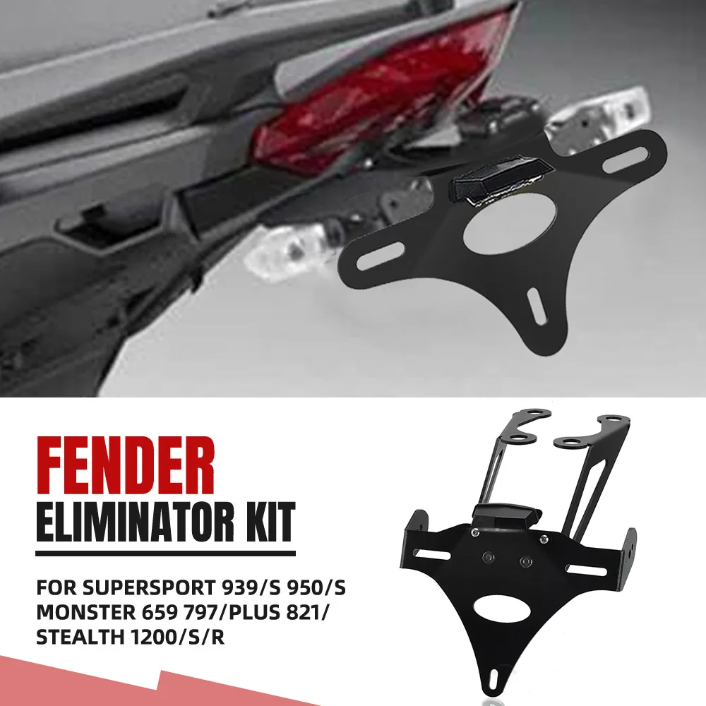 

License Plate Holder Tail Tidy Fender Eliminator Kit For DUCATI Supersport 939/S 950/S Monster 659 797/Plus 821/Stealth 1200/S/R
