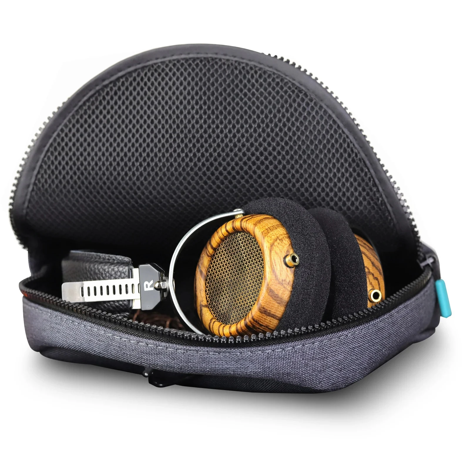 OKCSC M2 HIfi سماعات رأس خشبية زيتونية 57 مللي متر مكبر صوت شبه مفتوح من الخلف مع 5N OCC مطلي بالفضة لتقوم بها بنفسك 3.5 مللي متر سماعات كابل بديل #6