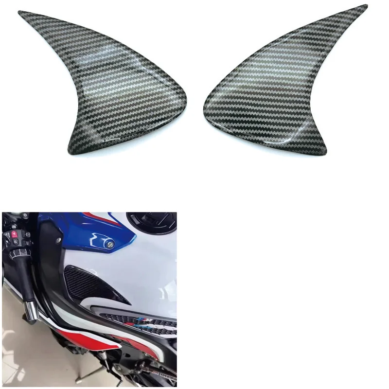 Защитная накладка на угол топливного бака из 100% углеродного волокна для S1000RR S1000R 2019-2024, защитная втулка с внутренней подкладкой