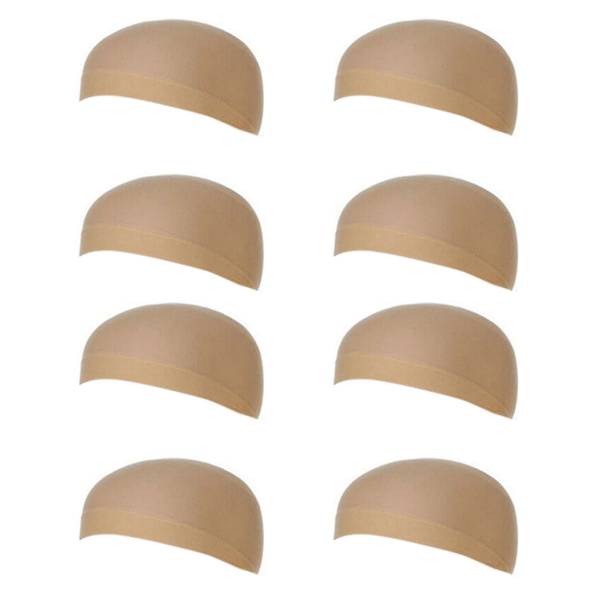 

ONCE Deluxe Wig Cap Hair Net for Weave 8 Pieces/Pack Hair Wig Nets Stretch Mesh Wig Cap for Making Wigs Free Size(Skin Tone)