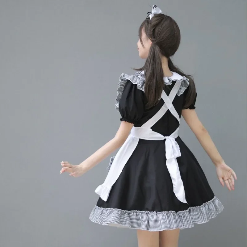 Anime Kawaii Maid Lolita Cosplay Cartoon Japanese Soft Sister Dress Cute Dress Ruffles Bow Princess Tutu Dress