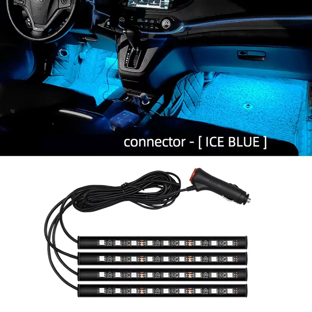 شريط إضاءة USB 12LED مع مصابيح SMD5050 متعددة الألوان بطول 1 3 أمتار للإضاءة المحيطة الداخلية للسيارة لاستخدام الأرضية أو لوحة القيادة #2