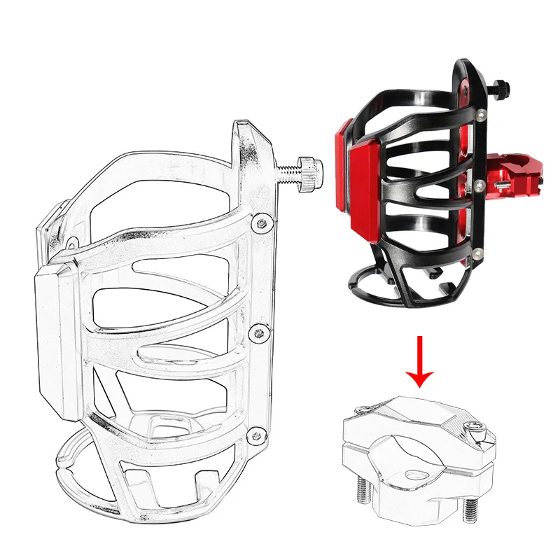 Para Benelli Leoncino 500 TRK502X TNT125 300 502C BN 125 302 soporte para botella de agua de motocicleta portavasos accesorios de montaje