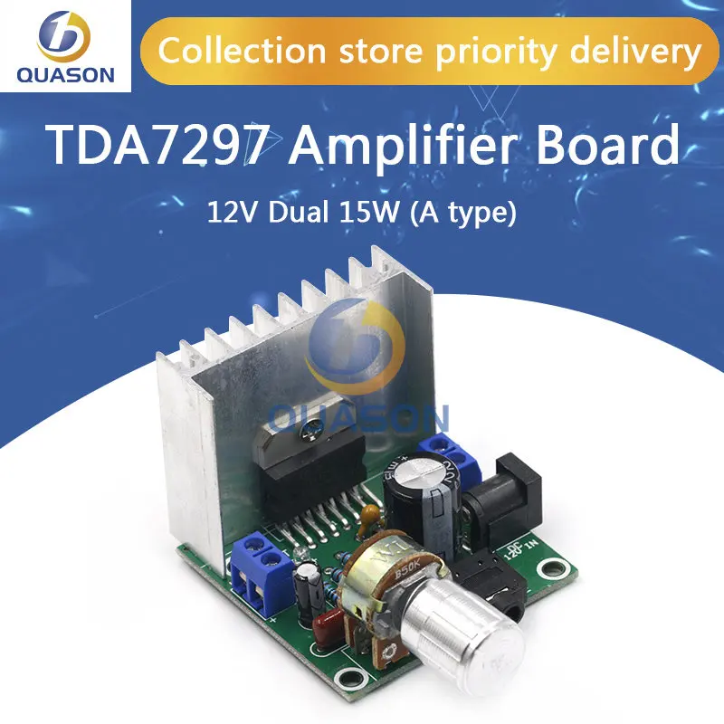 TDA7297 Audio Amplifier Board Module Dual-Channel Parts For DIY Kit Dual-Channel 15W+15W Digital Amplifier