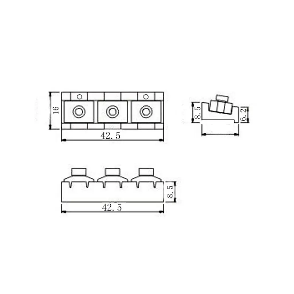 Guitar String Lock Nut Plastic Tremolo Bridge Clamp Electric Guitar Parts Kit for Guitarist Tools and Repair view 3