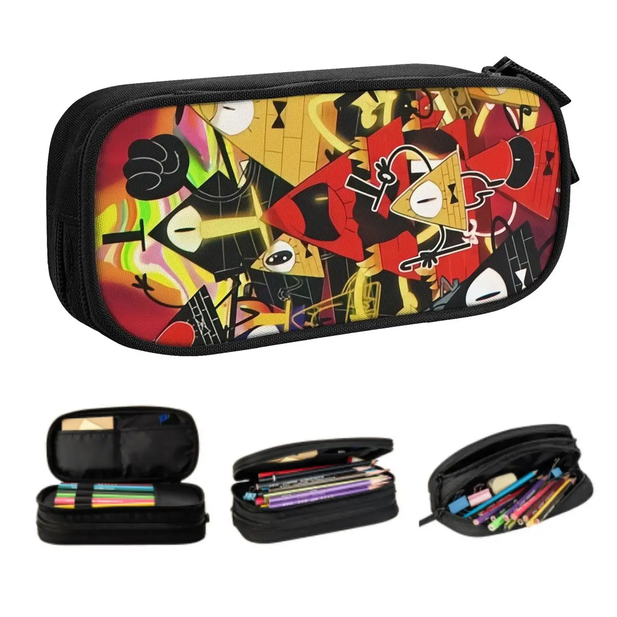 Custom Disney Anime Gravity Falls Pencil Cases for Boy Girl Big Capacity Pen Bag Box School Accessories
