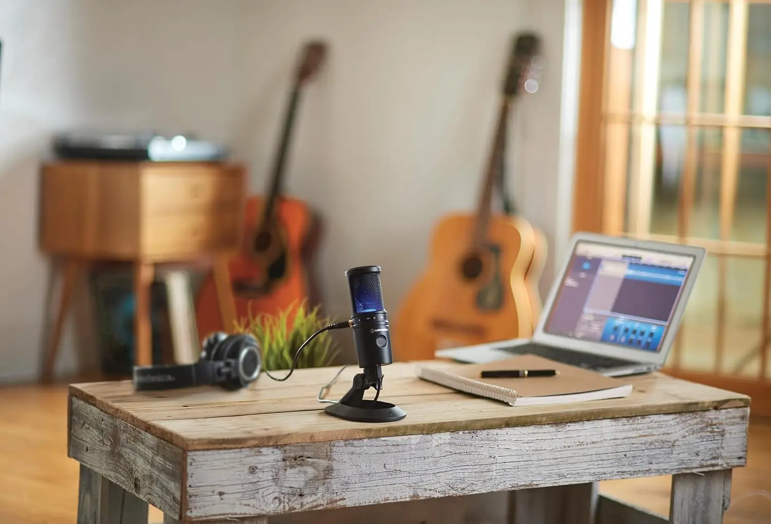 Microfone USB condensador cardióide AT2020USB-X